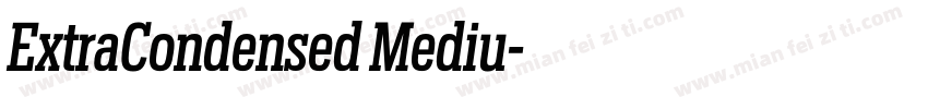ExtraCondensed Mediu字体转换